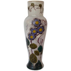 French 19th Century Glass Vase by Legras Signed " Montjoye L&Cie"