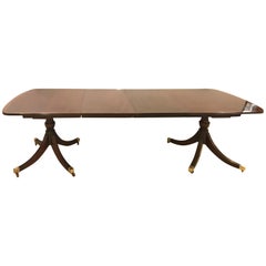 Georgian Style Dining Table by Smith & Watson Banded