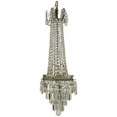 Belle Epoque Cut Crystal Pendant or Chandelier France, circa 1900 4