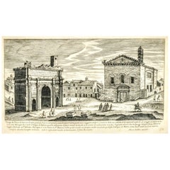 1660 Roman Engraving by Marco Sadeler