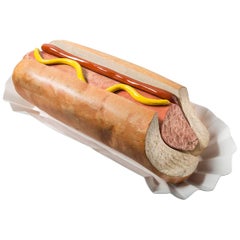 "Hot Dog" Stone Sculpture by Robin Antar