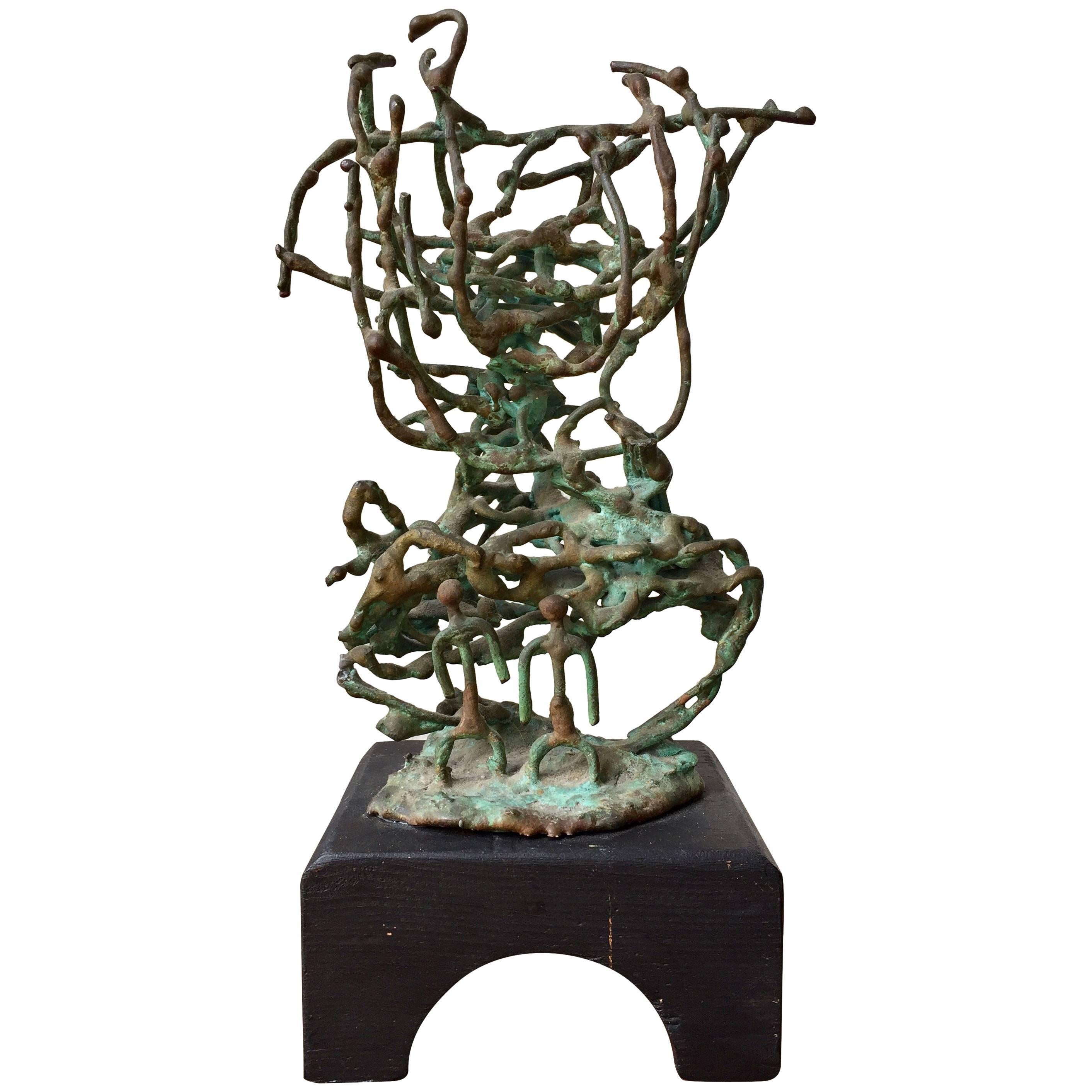 1950s Brutalist Sculpture Great Patina