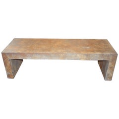 Vintage French Steel Coffee Table 2