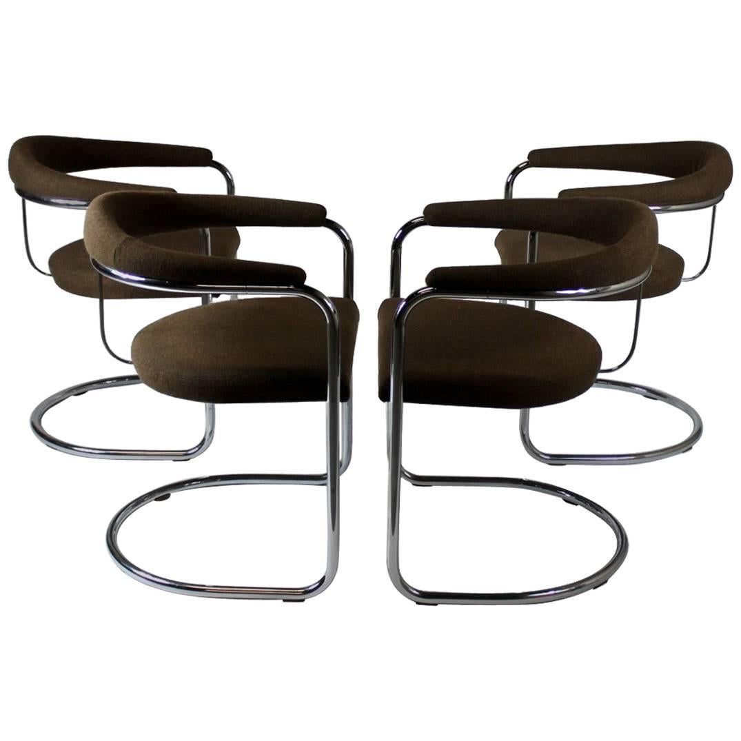 Set of Four Anton Lorenz Chairs, Thonet