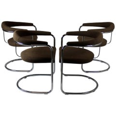 Set of Four Anton Lorenz Chairs, Thonet