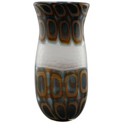 Handgefertigte Vase aus grünem Muranoglas von Formentello