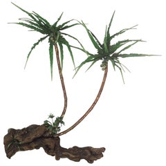 Vintage Brutalist Palm Tree Wall Sculpture 10