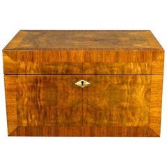 Antique Very Handsome Mahogany Panelled Humidor by Benson & Hedges, circa 1920