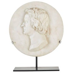 1900s Marble Relief Rondelle