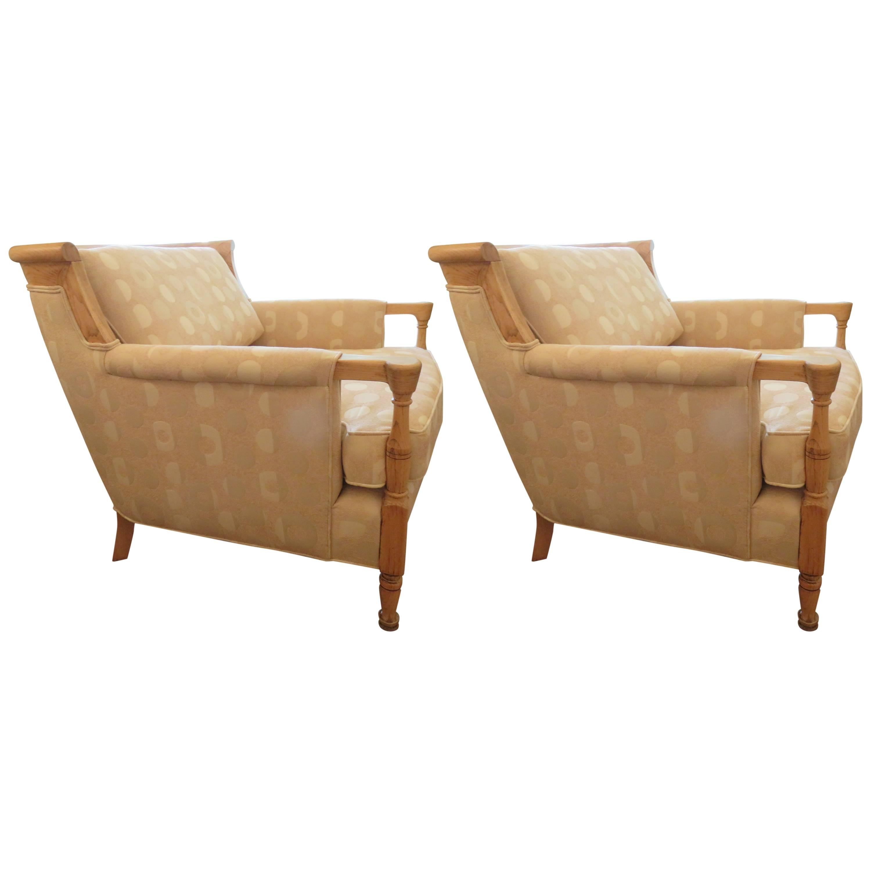 Pair of Mid-Century French Lounge Chairs