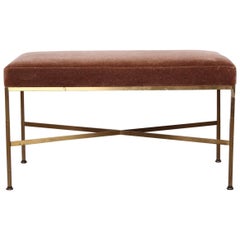 Paul McCobb Brass X-Base Bench 4