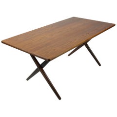 Original Teak Dining Table Designed by Hans J. Wegner Model AT-303