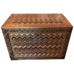19th Century English Parquetry Work Box