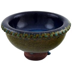 Wilhelm Kage, Gustavsberg, "Farsta", Unique Bowl of Stoneware