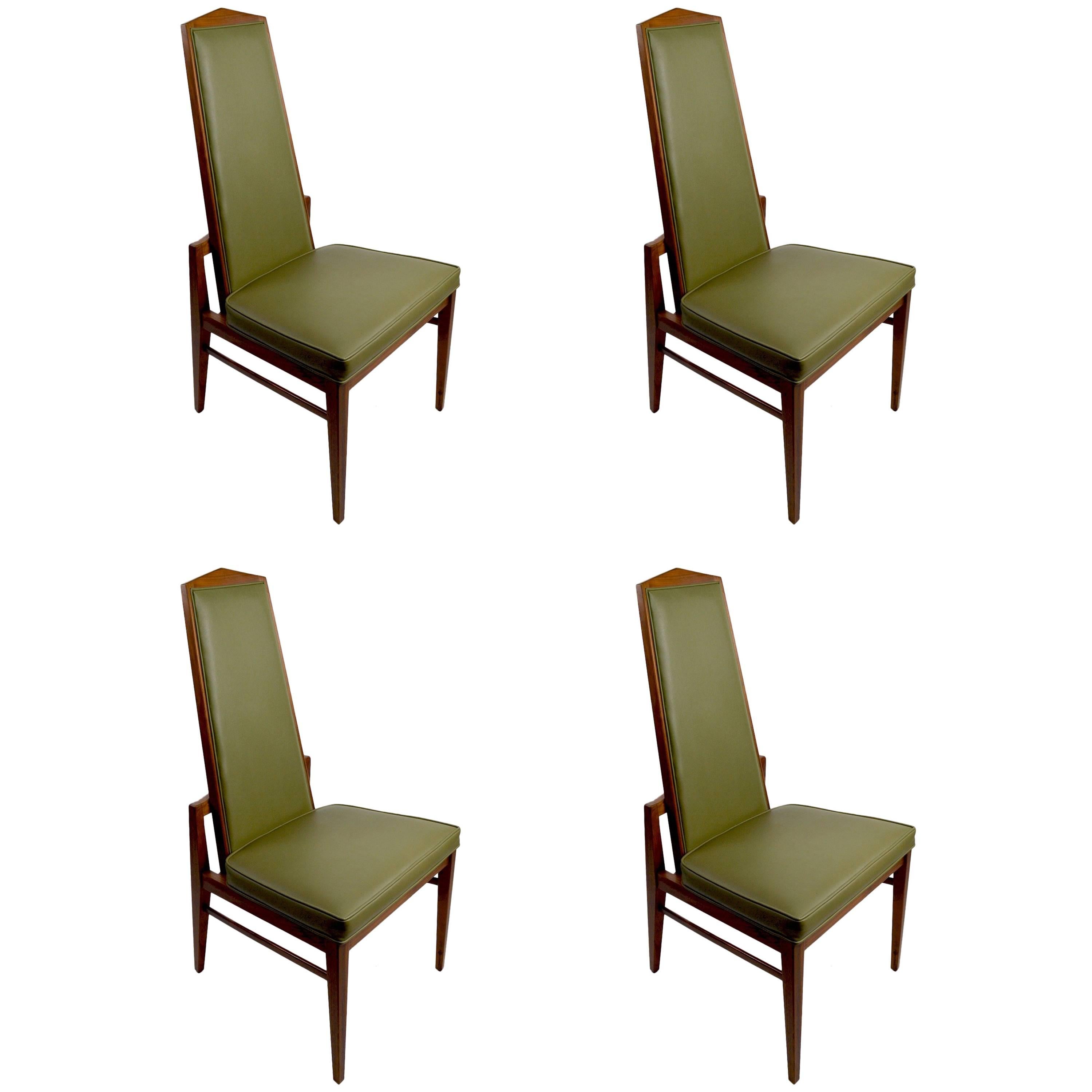 Set of Four Foster McDavid High Back Dining Chairs