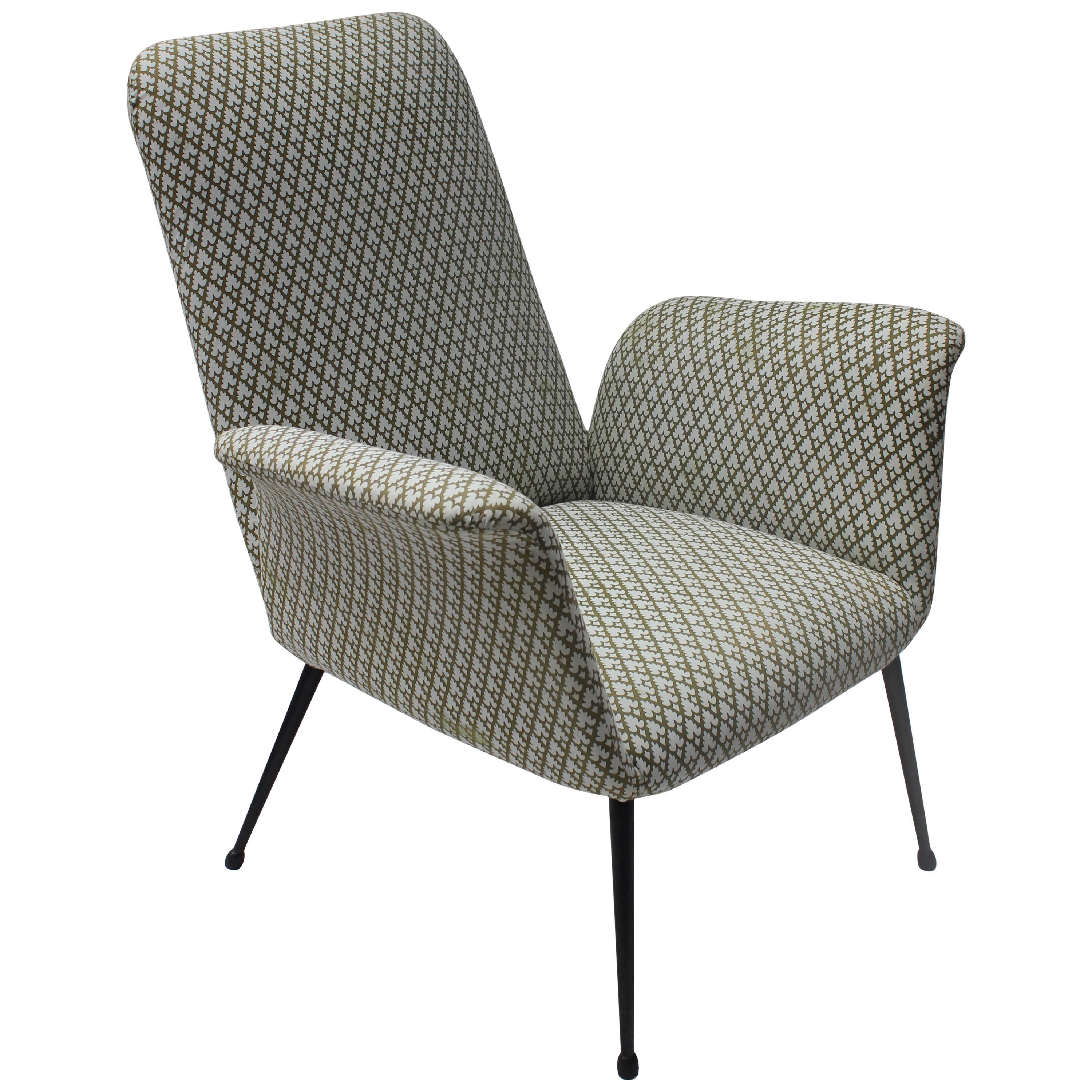 Italian Midcentury Armchair in the style of Alvin Lustig