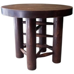 20th Century French Side Table 1940s Made of Walnut