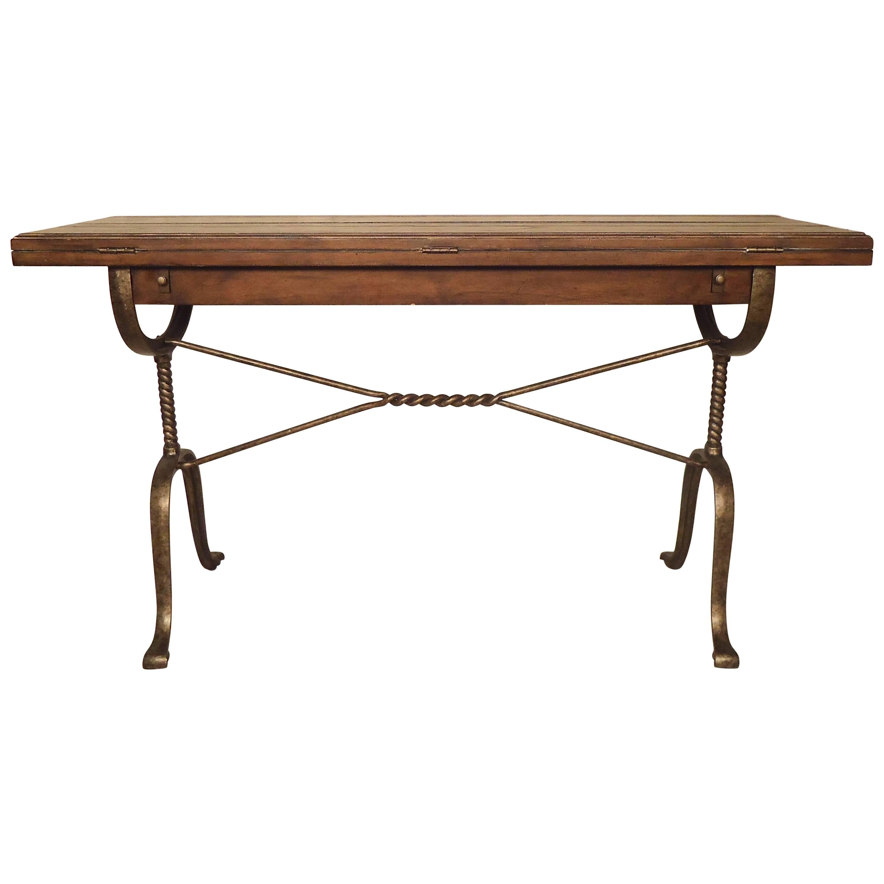 Rustic Style Extending Console or Dining Table