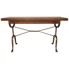 Rustic Style Extending Console or Dining Table