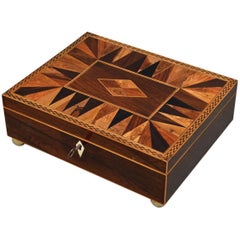 Regency Rosewood Jewelry Box with Tray
