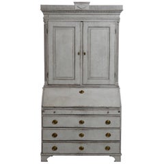 18th Century Swedish Period Gustavian Secretary with Library