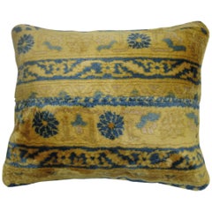 Vintage Indian Larestan Silk Pillow