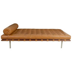 Barcelona Daybed by Mies Van Der Rohe for Knoll International, Date Stamped 1977