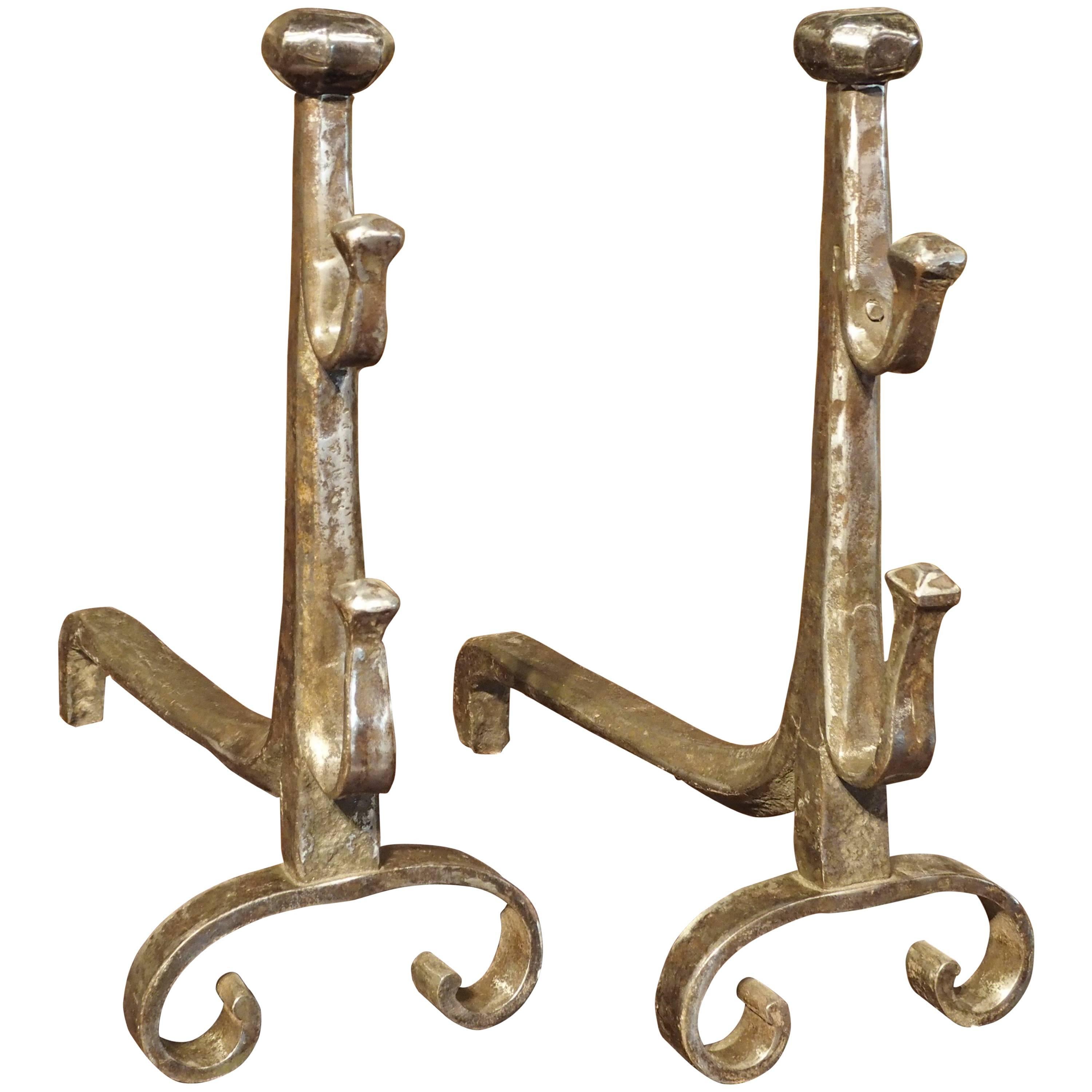 Pair of 17th Century French Andirons