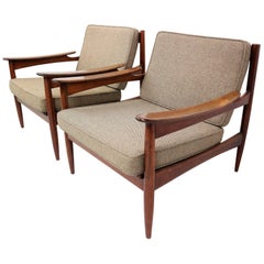 Danish Rosewood Mid-Century Armchairs by Unknown Designer for Lifa