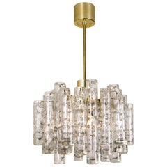 Ice Glass Chandelier by Doria, 1960 3