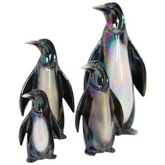 Vintage Rare Pinguin Set of Four by Jema Holland Art Pottery
