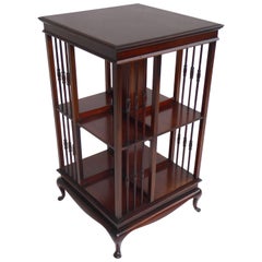 Mahogany Revolving Bookcase by J Schoolbred & Co 1