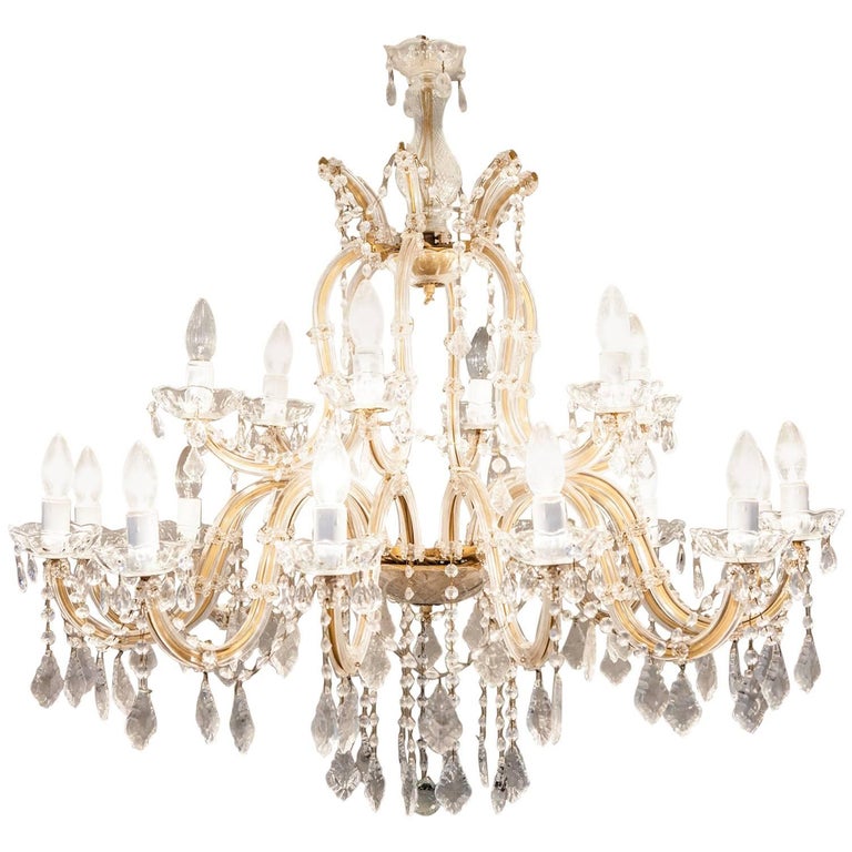 20th Century Large Antique Chandelier For At 1stdibs