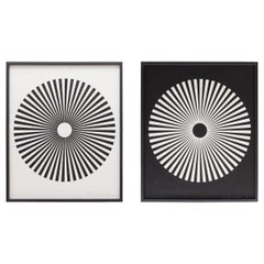 Pair of Wolfgang Ludwig Serigraph in Black and White