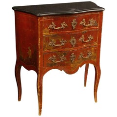 20th Century Lacquered Chinoiserie Dresser with Three Drawers