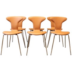 Set of Six Munkegaard Chairs by Arne Jacobsen and HOWE, 1955-1957