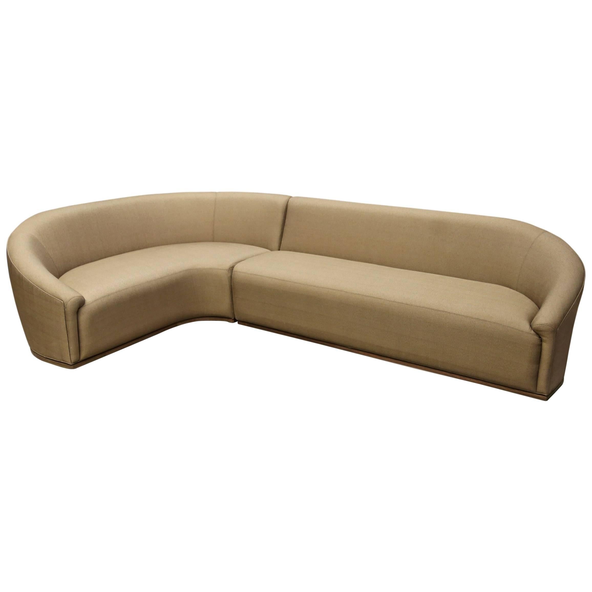 Sentient Baashe Curved Sectional Sofa For Sale