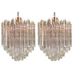 Pair of Venini Chandeliers