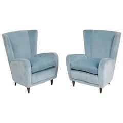 Paolo Buffa Pair of Lounge Chairs from the Hotel Bristol, Merano, Italy, 1950s 4