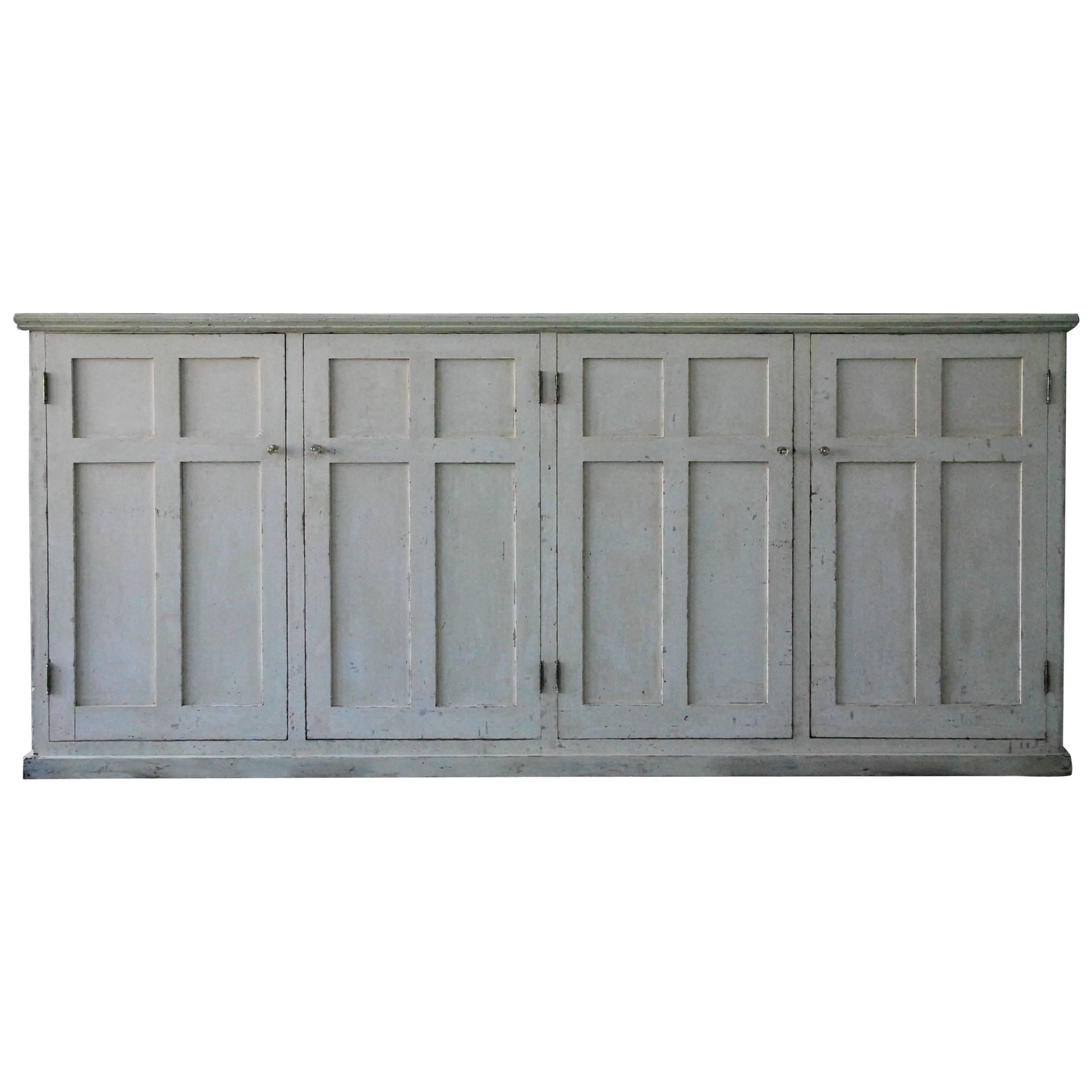 1920 Large Mercantile Mult-Door Storage Cabinet