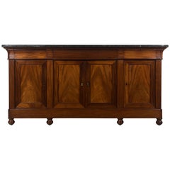 19th Century Louis Philippe Mahogany Enfilade or Sideboard 10