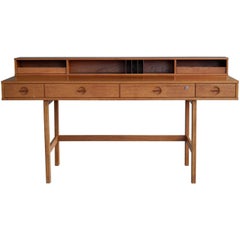 Vintage Peter Løvig Nielsen / Jens Quistgaard Flip-Top Desk in Teak for Løvig Dansk