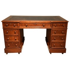 Mid-Victorian Mahogany Pedestal Desk 4