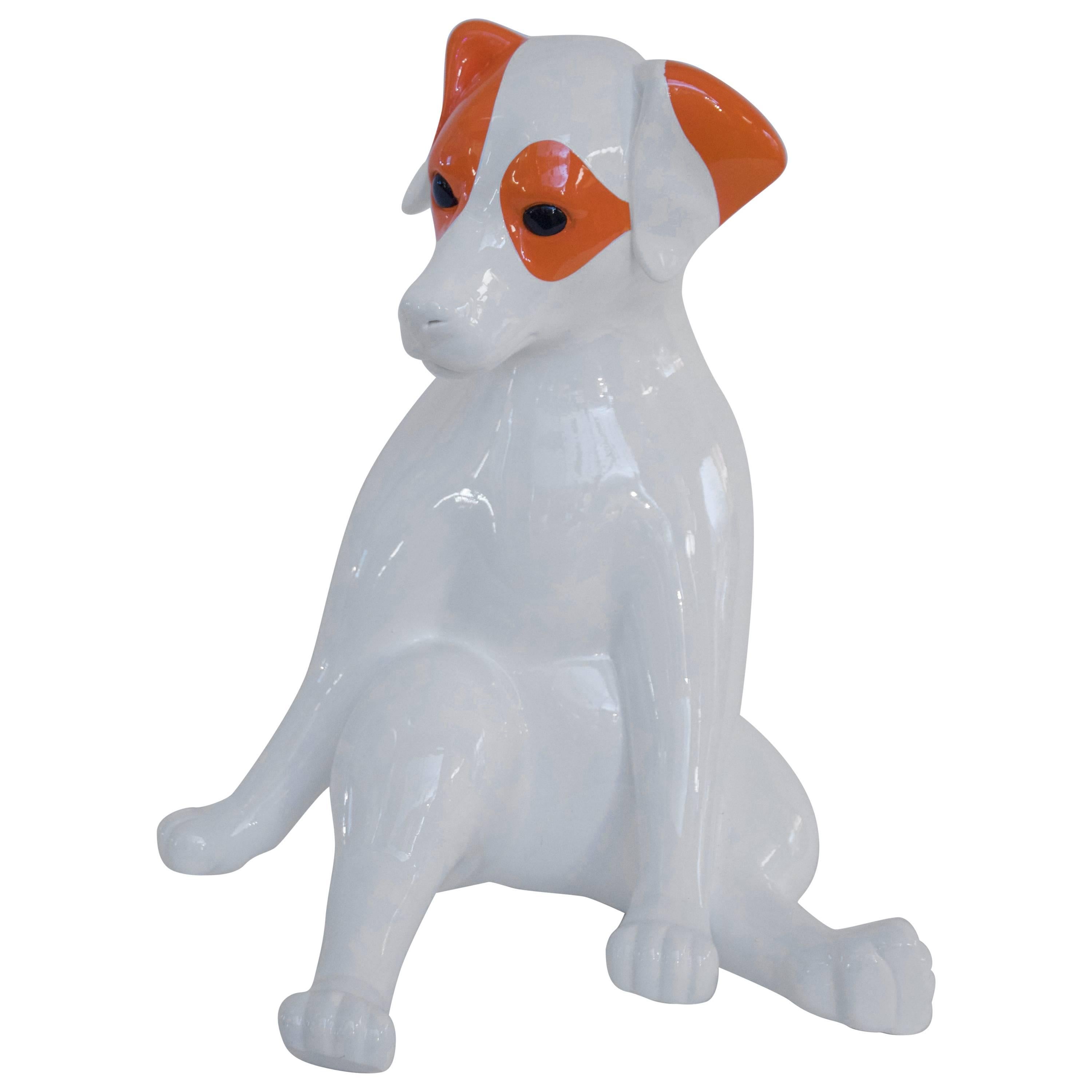 Stéphane Bolongaro, Totor Dog Sculpture, Resin Signed, 2016, France