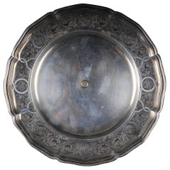 Antike russische Platte 84 Silberkante Dekoration Viktor Sawinkow 875 Silber