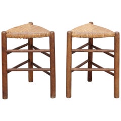 Pair of Stools in the Style of Charlotte Perriand