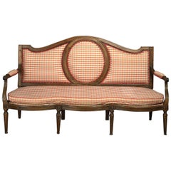 Antique Fine Early 19th Century French Walnut Sofa of Large-Scale