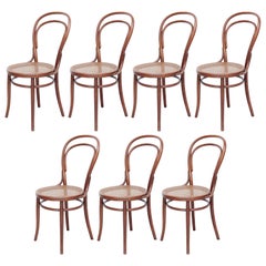 Set of Seven Türpe Bentwood Chairs