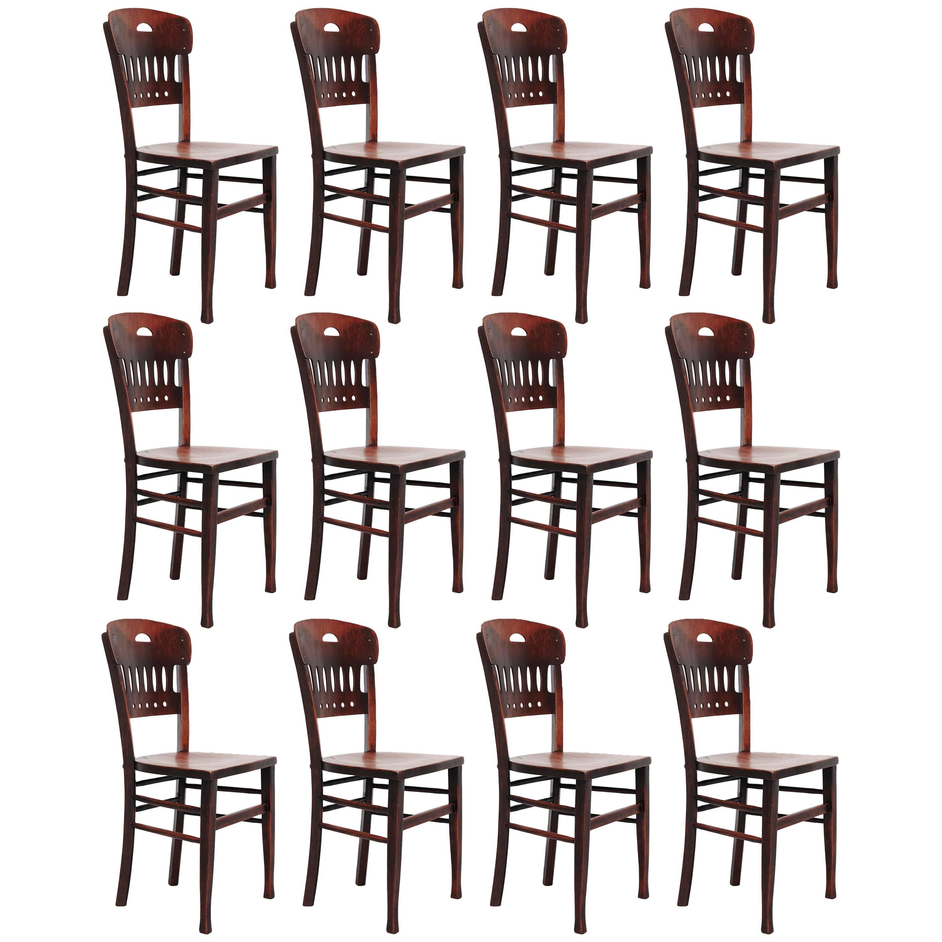 Set of Twelve Luterma Bistro Chairs