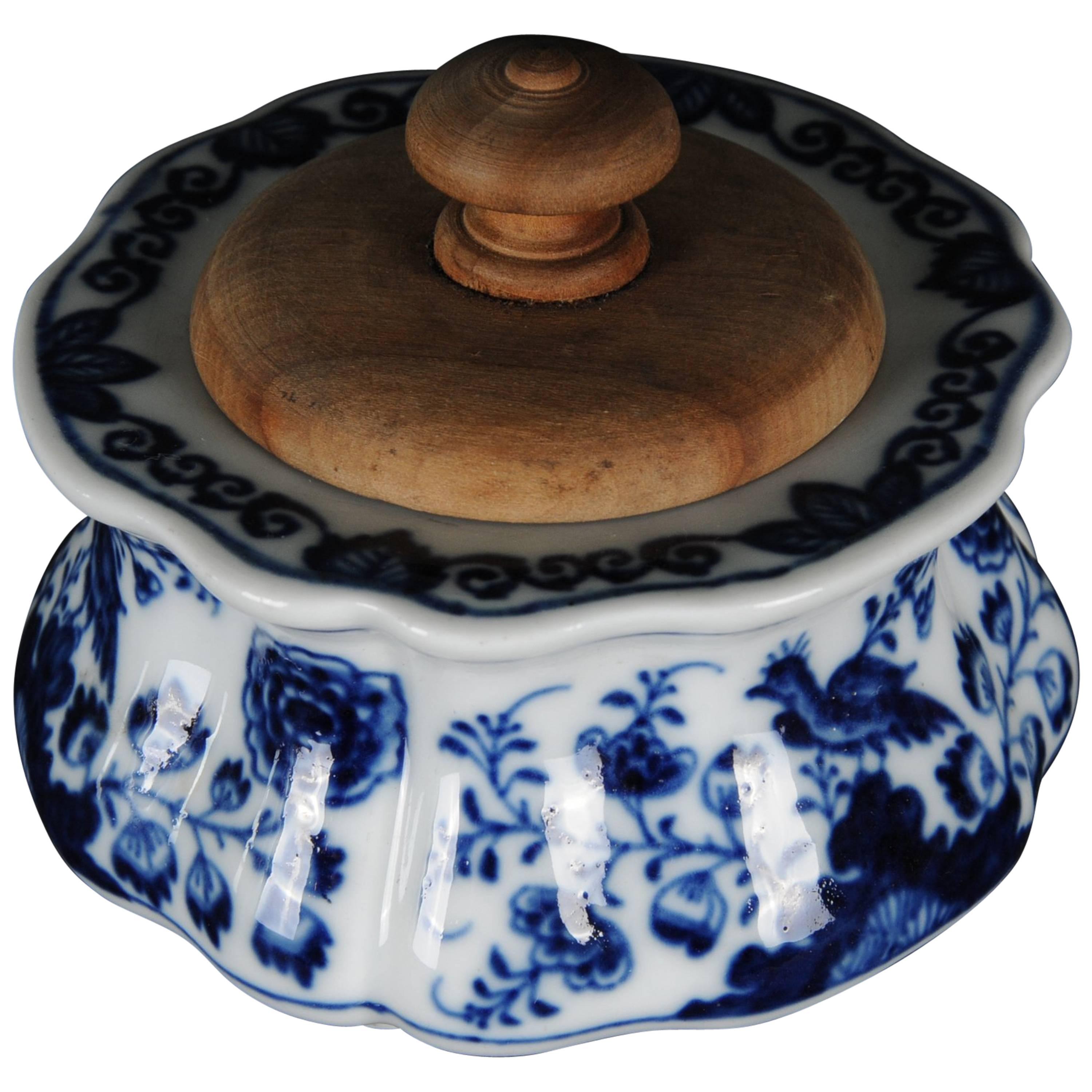 Meissener Tintenbecher aus dem 18. Jahrhundert in blauem Gemälde, um 1750 im Angebot